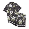 Homens Camisas Designer T Shirt Set Imprimir Hawaii Floral Camisa Casual e Curto Solto Camisa de Seda Tees Mulheres Mens Camiseta Sandy Beach Shorts Camisa de Verão 904