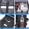 Backpack AntiTheft Skateboard Backpack Laptop USB Charging Password Lock Shoulder Backpack Travel Computer Longboard Storage School Bag