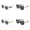Designer-Sonnenbrille, luxuriöses Buchstaben-Spiegelbein mit Diamant-Intarsien, Strand-Schattierung, UV-Schutz, modische Sonnenbrille für Damen