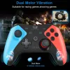 Gamepads controlador sem fio compatível nintendo ns switch pro/oled/lite console suporte bluetooth gamepad joystick para pc/android