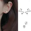 Stud Earrings 1pair Piercing Fashion Jewelry Earring Easy Wear Party Couples For Women Men Simple Dress Up Heart Star Shape Elegant