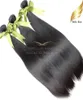 Extensões de cabelo humano virgem malaio sedoso em linha reta hairbundles tramas 8a 3pclot preto natural 8quot30quot27108194991651