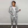 Spring Women Hooded Tracksuits list z kapturem z kapturem z kapturem z głębi zamek błyskawiczny