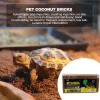 Substrat Coco Coir Brick 650 g Reptilien-Kokoserde Natürliches Kokosfasersubstrat Frösche Einstreu Ziegel Schildkröte Terrarium Bodenzubehör