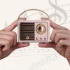 Speakers Portable Retro Hifi Stereo Bluetooth V5.0 Speaker Classical Wireless Speaker 360 Sound Decoration Music Player Travel