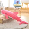 Cushions 150cm Large Size Soft Shark Plush Toy Big Creative Blue Whale Stuffed Soft Shark Sea Fish Plush Pillow Lovely Children Baby Do