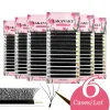 Eyelashes LAKANAKU Lashes 8D W Shape Lashes 6 Trays Extensions Premade Volume Fan High Quality False Eyelashes Supplies Extensions