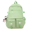 Sacos escolares Moda Homens Mochila À Prova D 'Água Nylon Mochila Para Adolescente Mochila Kawaii Mulheres Saco Amantes Verdes Viagem Ombro Mochila