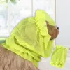 Abbigliamento per cani Protezione per le orecchie Cuffie per toelettatura Cucciolo Traspirante Cappello in tessuto a rete ad asciugatura rapida Accessori per alleviare l'ansia