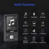 Player Ruizu X55 Sport Bluetooth MP3 Musik Player Clip Portable Mini Walkman With Screen Support FM, Recorder, Ebook, Clock, Pedometer