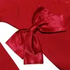 Casual Dresses Red Long Sleeved Backless BodyCon Birthday Party Sexig Spaghetti Strap Dress Elegant med slits för kvinnor LB021