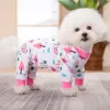 Pagliaccetti 2 pezzi Cuccioli Cani di piccola taglia Vestiti Simpatico pigiama per cani Tutina per animali Pagliaccetti morbidi Tutine per cuccioli Tute per animali domestici Chihuahua Yorkshire D