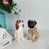 Altro Decorazioni per la casa Simulazione Scultura animale Cartone animato Cane da compagnia Statua Ornamenti artigianali in ceramica Accessori per la camera dei bambini Decorazione della casa Q240229