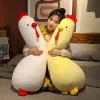 Cuscini Nuovo gigantesco cazzo soffice peluche giocattoli per dormire cuffio per animale simpatico swan pollo bamboli di pollo tappetino regalo per ragazze regalo di compleanno