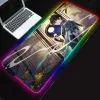 Kuddar Mousepad RGB Honkai Star Rail Mouse Carpet Nonslip Pad Office Accessoarer för skrivbordsmatta Gamer Keyboard Gaming Mats XXL Stor matta