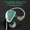 ヘッドフォンKZ AS16 PRO IN EAR WIRED EARPHONE 3.5mmプラグノイズキャンセル純粋な移動鉄のイヤホン