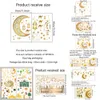 Nieuwe Nieuwe Decoratie Gouden Maan Ster Stickers Eid Mubarak Party Muur Raamstickers Moslim Decoraties Ramadan Kareem Decor