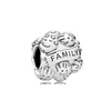 100% 925 Sterling Silver Family Charms Fit Original European Charm Armband Fashion Women Wedding Engagement Smycken Tillbehör2678