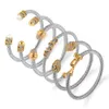 GODKI Bracelet de manchette empilable de luxe à la mode pour les femmes de mariage complet cubique Zircon cristal CZ Dubai couleur argent Bracelet de fête 220113147N