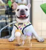 Geschirre Hundegeschirr für Französische Bulldogge Kleine Mittelgroße Hunde Leinen Mops Welpe Frenchie Haustiergeschirr Weste Gehende Hundeleine Leine Haustierprodukte