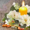 Guirlande de fleurs artificielles décoratives, décorations de mariage, couronne florale, anneaux de fleurs, fournitures, couronnes de bureau en plastique
