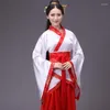 Stage Wear Chinese Silk Robe Costume Girls Women Kimono China Traditional Vintage Ethnic Antique Dress Dance Cosplay Hanfu Set