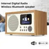 Radio WiFi Internet Digital Radio Bluetooth 5.0 Speller lecteur mp3 avec support d'affichage numérique LED U CLOCK ALARME DISK Home Dab Radio