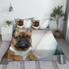 Set Pet Dog Bed Sheet Set Digital Printing German Shepherd Animal Dogs Polyester Bed Flat Sheet With Pillowcase Bedding