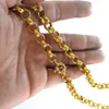 Chaînes Or Vide Électronique Placage Belcher Boulon Anneau Lien Hommes Femmes Solide Chaîne Collier Bijoux N220Chains271N