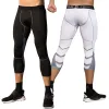 Broek heren hardlopen sport panty broeken basketbal bijgesneden compressie leggings gym fitness sportkleding voor mannelijke atletische broek