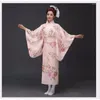 Vêtements ethniques Arrivée Femmes japonaises Original Yukata Robe Kimono traditionnel avec Costumes de danse Obi Performance Taille unique
