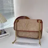 Designer crossbody väskor guld chian messenger väska kvinnor mocka axelväska klassiska märke luxurys handväskor handväska