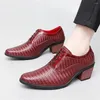 Klänningskor 38-46 Elegans Formellt tillfälle Mäns vulkaniserade sneakers Flat Wedding Sport Wide Fit High Fashion Deporte Type