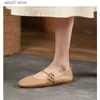 Dress Shoes Slip On Woman Flats Korea Round Toe Loafers Soft Cow Leather Spring Walk Comfortable Driving Daily For All SeasonH24229