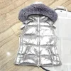 Westen Westen Winter Jacke Frauen 2023 Ärmellose Westen Mit Kapuze Gepolsterte Jacke Gefälschte Pelz Mäntel Koreanische Mode Cardigancheap Großhandel Neue