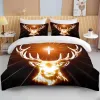 Set 10 maten Jagermeister hertenpatroon dekbedovertrek set beddengoed voor kinderen volwassenen bed set game quilt cover dekbed cover beddengoed set pure gordijnen