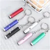 Keychains Lanyards Mtifunction Portable Mini Led Flashlight Keychain Aluminum Uv Light Currency Detector Lamp Key Chains Torch Wit Dhvur