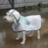 Impermeabili per cani trasparenti per la moda per cani per cani mediocre golden golden retriever grande cappotto da pioggia di pioggia impermeabile.