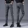 Pantaloni da uomo pantaloni eleganti scozzesi pantaloni da abito primavera autunno pantaloni da uomo in cotone pantaloni casual slim per matrimoni aziendali taglie forti 2836