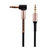 Câble audio Aux plaqué or, 1M, 35mm, Angle de 90 degrés, pour haut-parleur iphone, casque Mp3 PC9233298