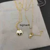 Pendant Necklaces DY Fashion Necklace Luxury Designer High quality Exquisite Premium cross medal brand shape North Star Twisted Square Diamond Necklace Gift