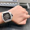 richarsmilles luxury watchメカニカルウォッチメカニカルムーブメントセラミックダイヤルラバーストラップデザイナービジネスRM6101機械fi