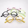 Okulary przeciwsłoneczne ramy Fancy Colorful Vintage Combine Kolor Mały rombiczny kształt okulary optyczne Ramka Spektakl Rama reschnita