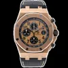 Montre moderne Chronographe AP Montre-bracelet Royal Oak Offshore Or rose 18 carats Montre mécanique automatique pour homme 26470OR Montre de luxe d'occasion 26470OR OO A002CR.01