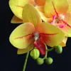 Couronnes de fleurs décoratives PU Phalaenopsis Real Touch Orchidée Papillon Faux Orchidées 5 couleurs Fleur Artificielle Pour La Décoration De Mariage En GrosH24229