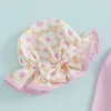 Costume da bagno da principessa con stampa floreale per bambina, bikini rash da spiaggia, costume da bagno per neonato, pagliaccetto, costume da bagno estivo per bebè con cuffia da bagno