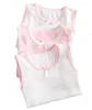 3pcs fille Singlet sous-vêtements en coton débardeurs Floral fraise conception respirant sous-vêtements fille qualité sous-vêtements 100-150 240226