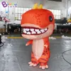 wholesale 4M hauteur fête événement défilé décoration gonflable dinosaure costume dessin animé animal tissu publicité extérieure avec ventilateur jouets sports