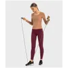 Lu Yoga Align Train Sostitutes Wunder Manica lunga da corsa T Camicia di supporto per la schiena Limone LL Jogger Lu Yoga-08 2024