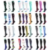 Chaussettes de sport élastiques, Design à la mode, chaussettes de Compression, pour course à pied, cyclisme, infirmière, football, cuisses, haute compression